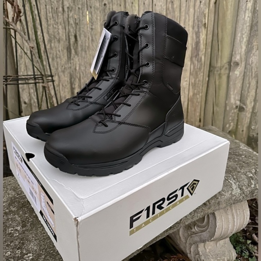 First Tactical Men’s 8” Waterproof Side Zip‎ Duty Boots - Size 11 (NWT)